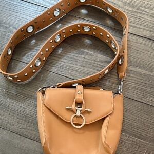 Tan Leather Crossbody Bag